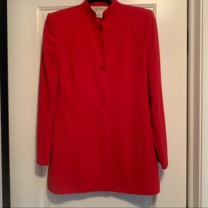 Jones wear Red Blazer